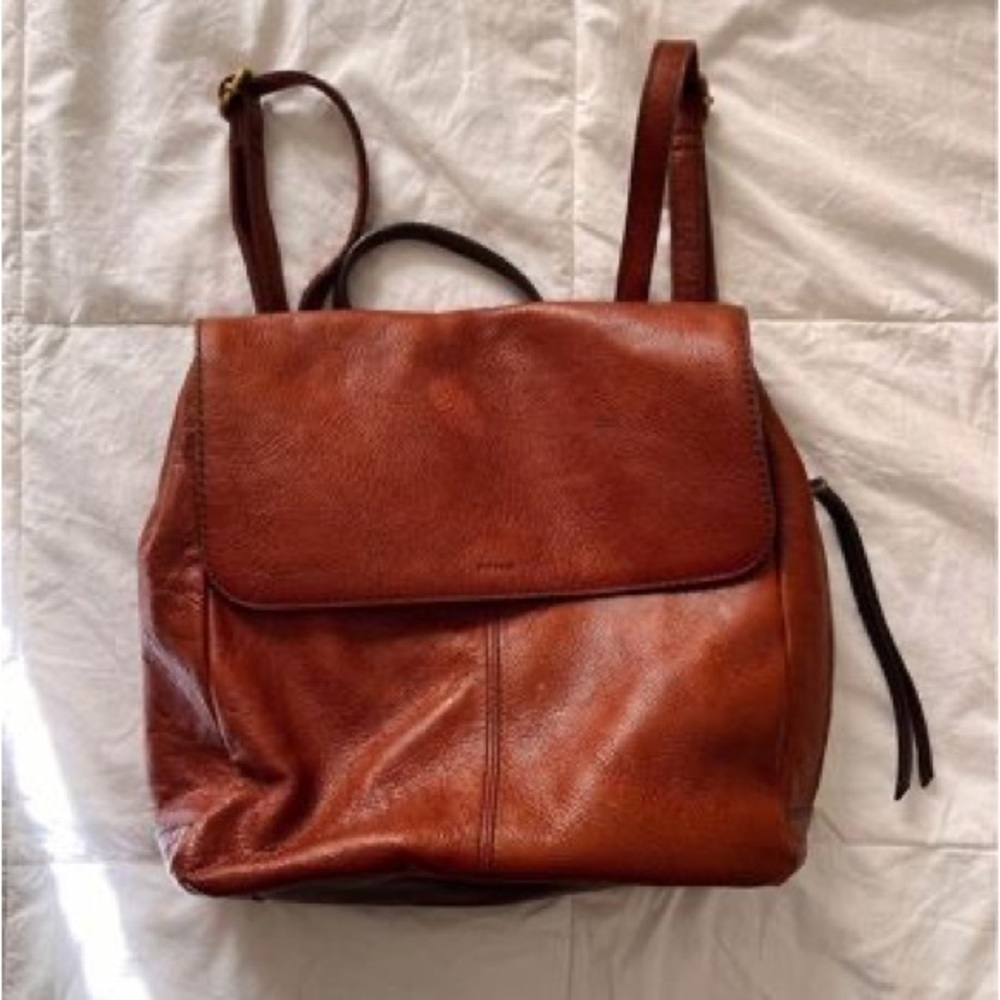Leather Fossil Backpack